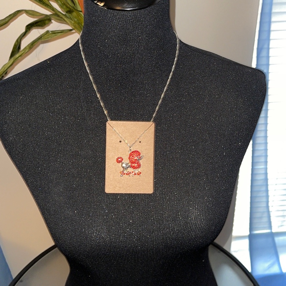 FabulouslyFitted | Oodles of Poodles Rhinestone Charm Necklace